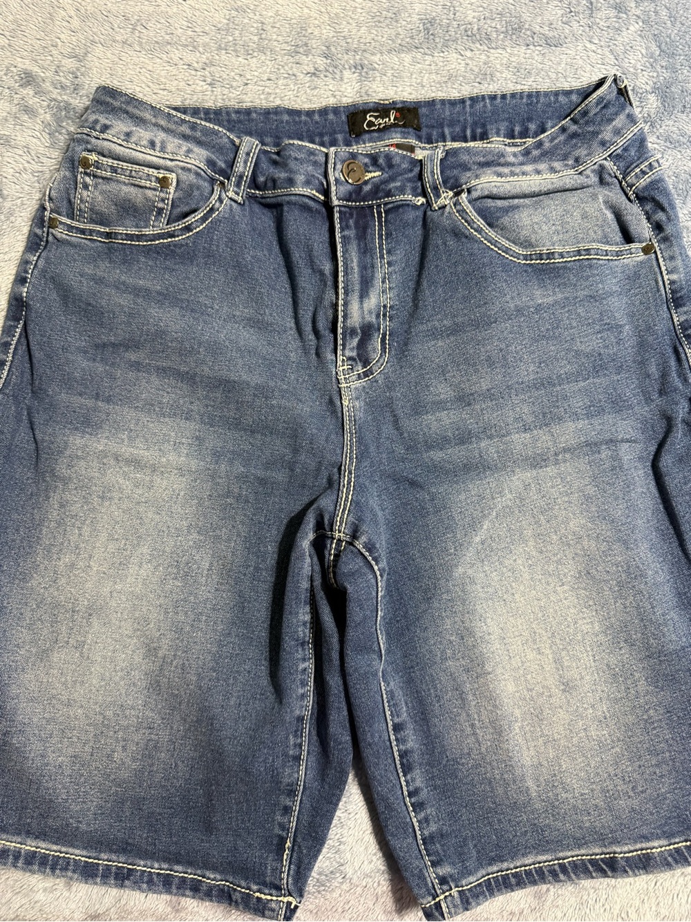 Earl Jeans light blue denim shorts